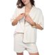 thumbnail image 1 of Jess por Meiko Conjunto de Top con Cuello y Pantalones Cortos de Lino para Mujer Conjunto a Juego de Verano Caqui XL, 1 of 6