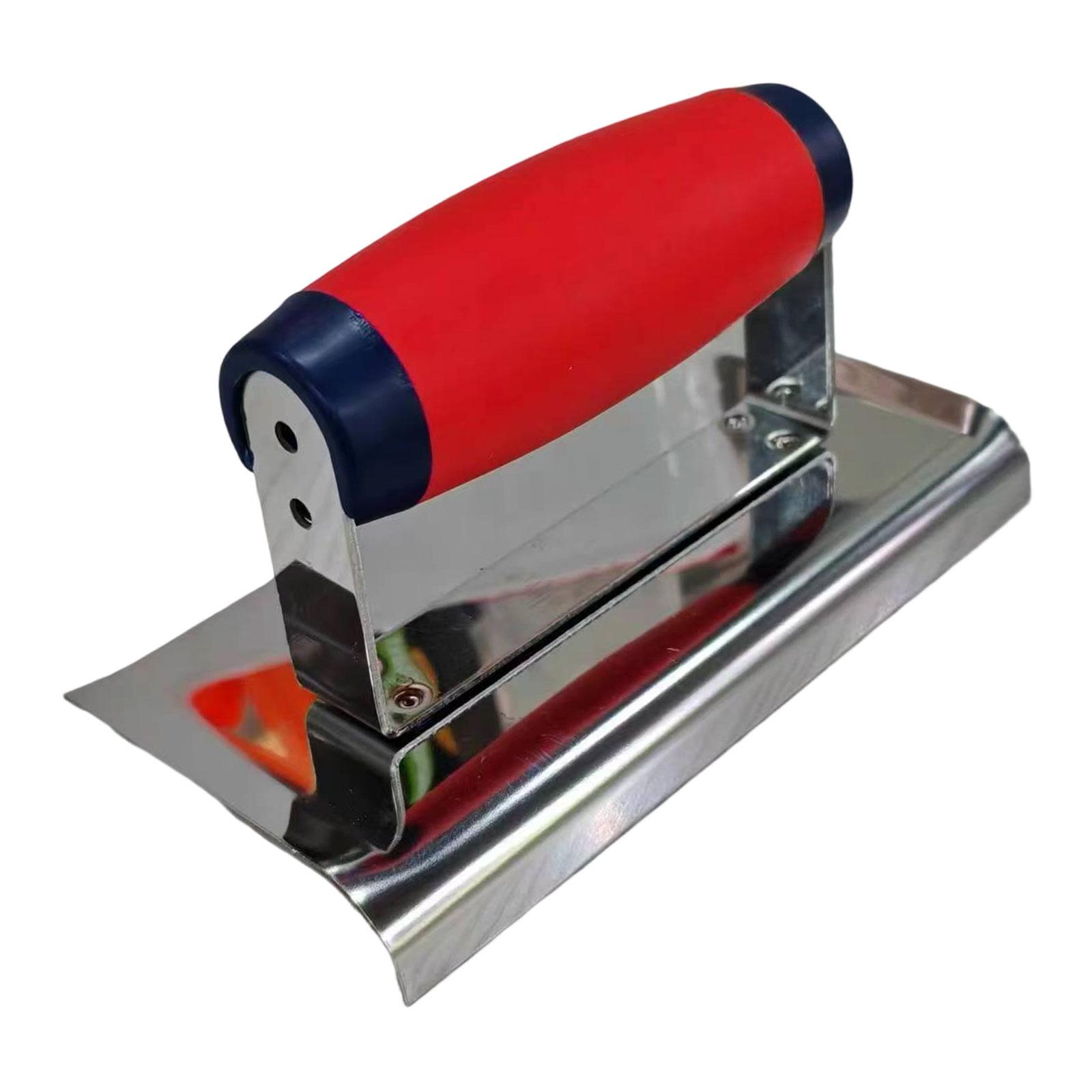 Magideal - Llana Para Hormigón, Herramienta Para Hormigón, Llana Versátil De Acero Inoxidable Para Paneles De Yeso, Mango Antideslizante Para Albañilería, Cement Bordeadora De Hormigón