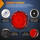 thumbnail image 4 of Luces traseras Nilight 18 cm 47 LED lente rojo reflectante, 4 of 7