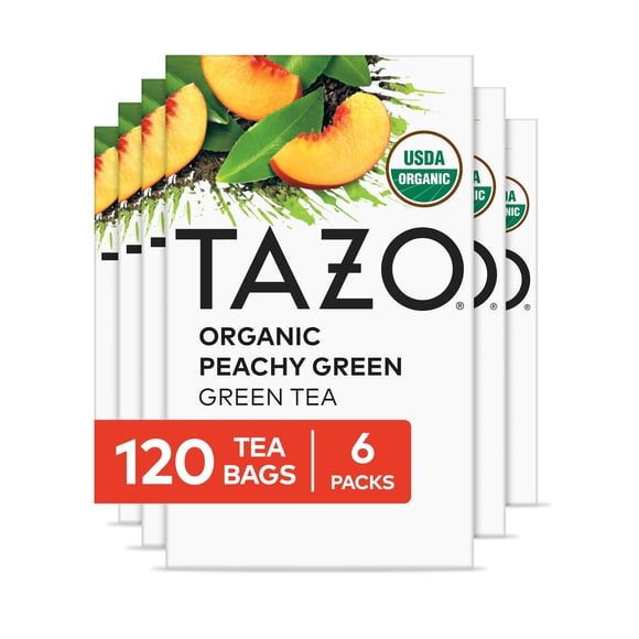 Té TAZO Orgánico Verde Melocotón con cafeína 120 bolsas