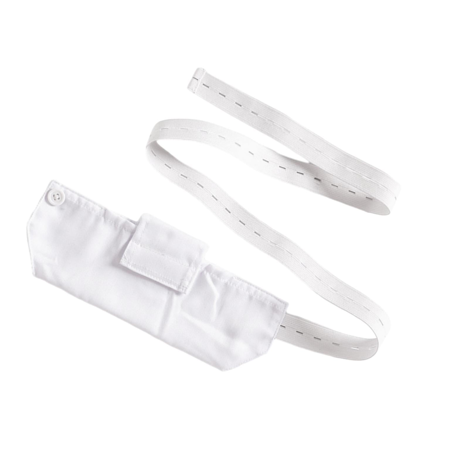 Magideal - Cinturón Para Tubo De Diálisis Peritoneal Ajustable, Transpirable, Elástico Y Suave. Blanco