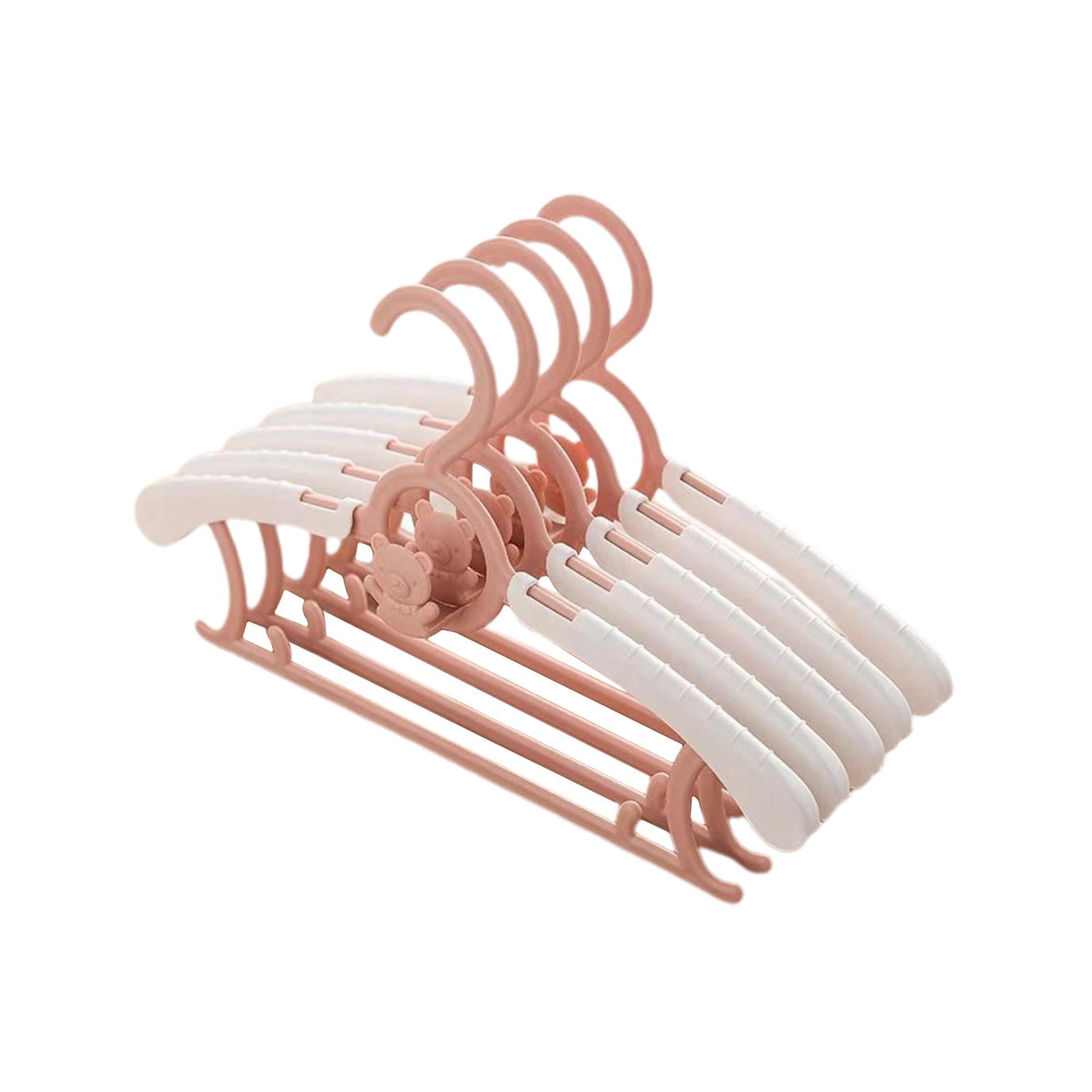 Bothyi - 5x Perchas Para Bebés Ropa A Prueba De Viento Perchas Para Bebés Para Armario Guardería Niños Rosa