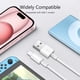 thumbnail image 3 of Cable USB A a USB C de 15 cm y 15 W para iPhone, iPad, coche, CarPlay, 3 of 5