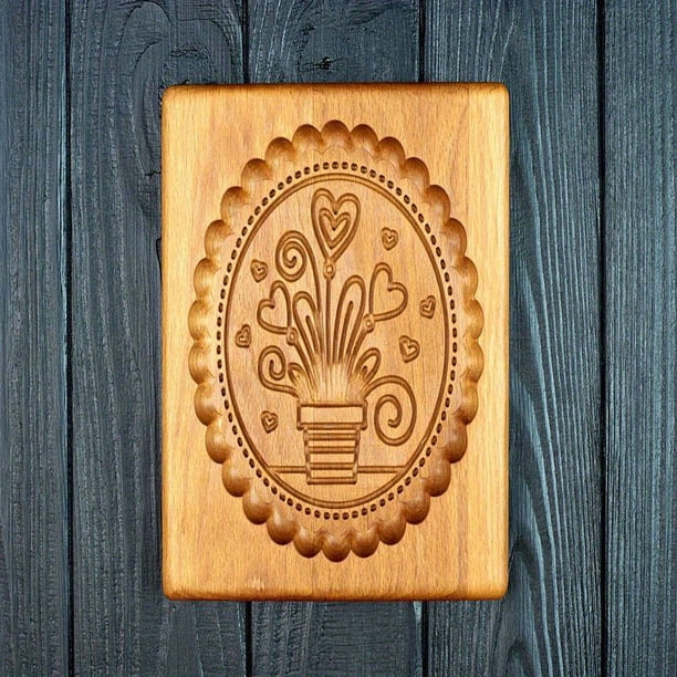 1pc, Easy Baking with Wooden Cookie Mold - Press Cookie Stamp for Perfectly Shaped Treats - Kitchen Gadgets and Accessories for Home Bakers