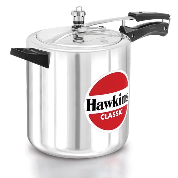 Olla a presión HAWKINS 8 L clásica de aluminio plateada con tapa interior