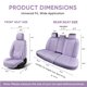 thumbnail image 5 of Fundas de Asiento TINRAIYANG Set Completo Púrpura Cuero Sintético, 5 of 7