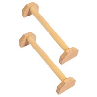 Ioensy - 2X Soportes Para Flexiones Soporta Cómodas Paralelas De Madera Para Gimnasio Deportivo Xl