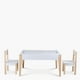 thumbnail image 1 of Pack Infantil 1 Mesa 2 sillas Santino Natura/Blanco, 1 of 8