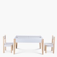 Form Design - Pack Infantil 1 Mesa 2 Sillas Santino Natura/Blanco