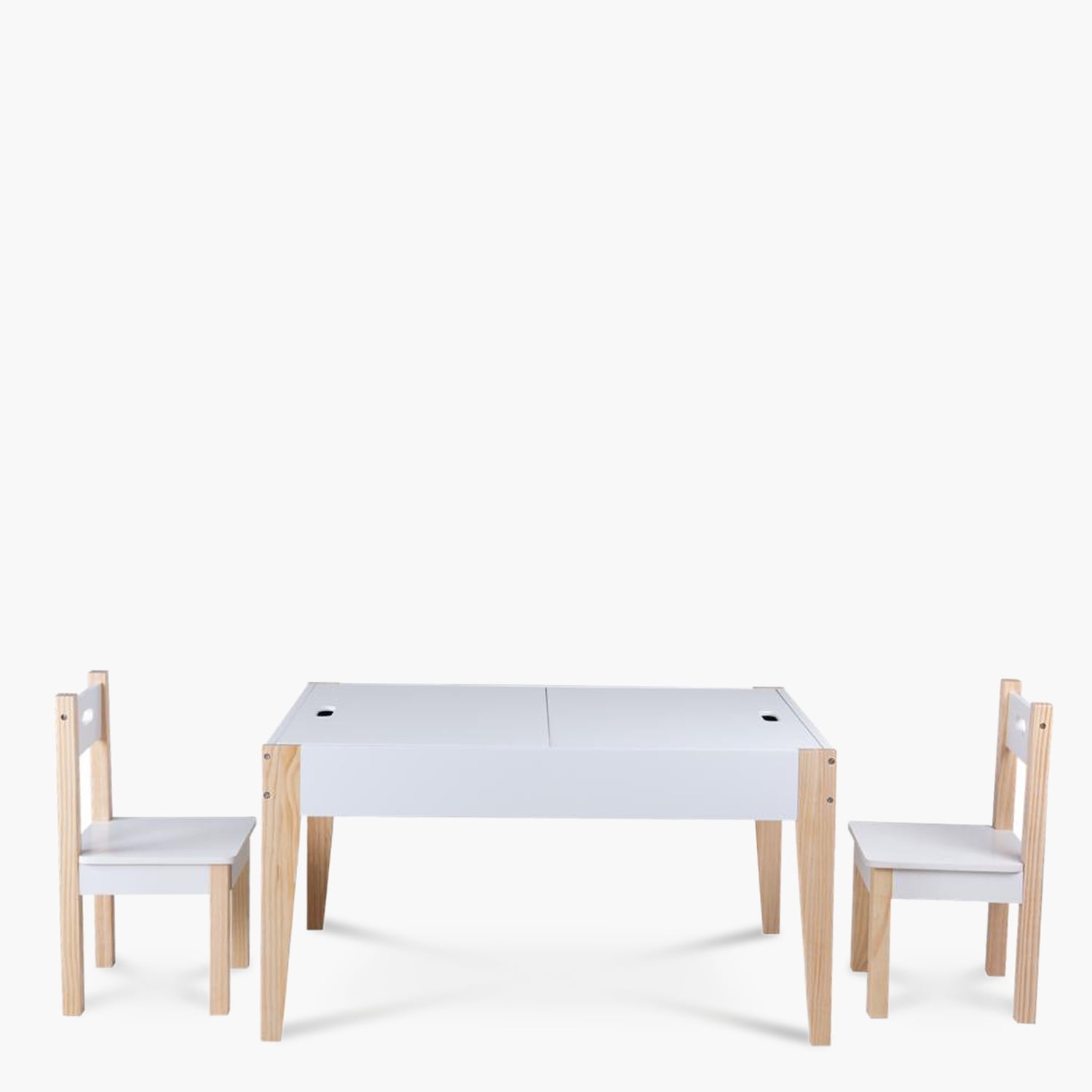 Form Design - Pack Infantil 1 Mesa 2 Sillas Santino Natura/blanco