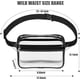 thumbnail image 2 of Riñonera transparente, bolsa transparente homologada para estadios, bolsas transparentes Waterprode para conciertos, riñonera de PVC, bolsa organizadora de maquillaje para mujeres y hombres, doble cap, 2 of 7
