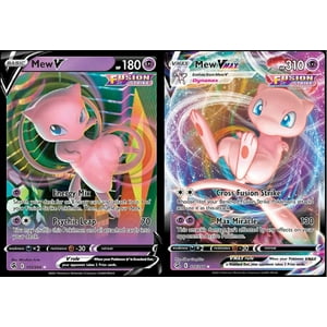 Lote De Cartas Pokémon Mew V Y Vmax Fusion Strike 113/264 Y 114/264