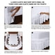 thumbnail image 3 of Falda de cama Utopia Bedding totalmente elástica con volantes de 40 cm, color blanco, 3 of 6