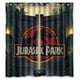 thumbnail image 1 of Cortina de ducha para puerta de Jurassic Park, juego de cortina de baño con ganchos, tamaño 60 x 72 pulgadas, 1 of 3