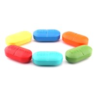 Genérico - Set 4 Pastilleros Portatil 6 Compartimiento Viaje Lau