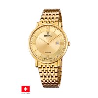 Reloj F20020/2 Festina Swiss Dorado Hombre Swiss Made