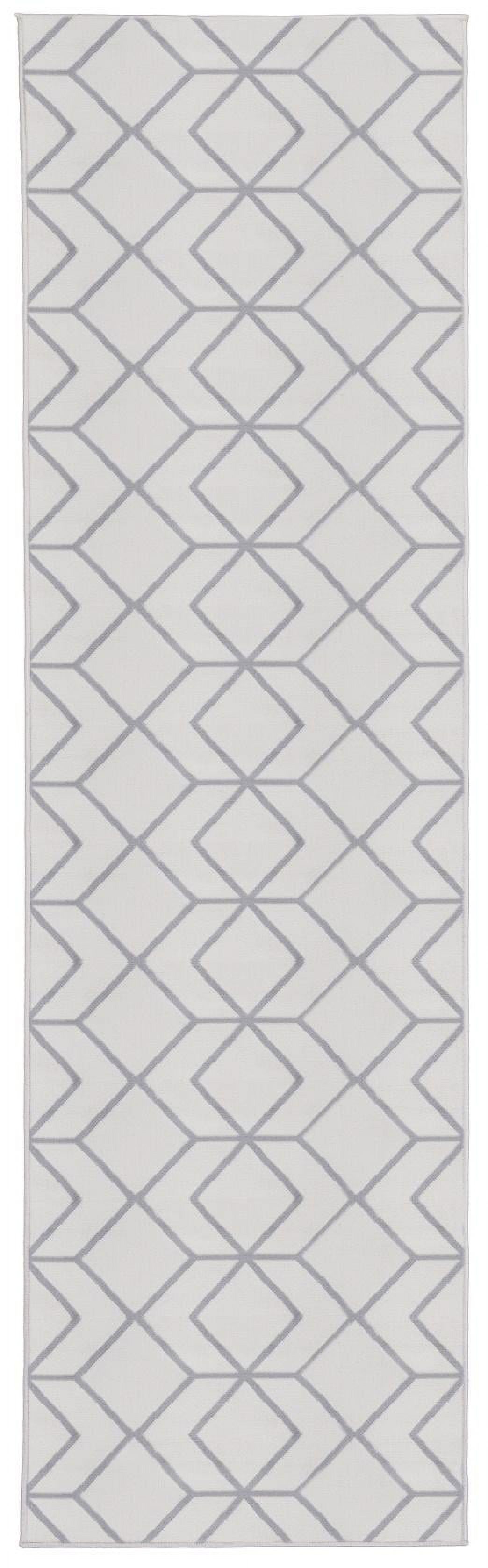 Modalfo - Alfombra Pasillo Kashan King Blanca 61 X 213 Cm