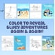 thumbnail image 5 of Bloc de actividades Water Reveal Horizon Group USA Bluey Aqua Art, 5 of 7