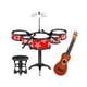 thumbnail image 3 of Simulación De Juguetes De Tambor Para Niños, Juegos De Batería De Jazz Para Niños, Regalos De Vacaciones, Guitarra, Silla Roja, 3 of 5
