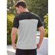 thumbnail image 3 of INSPIRE CHIC Camiseta de Hombre Raglán de Manga Corta para Verano, Camisetas de Gimnasio S Gris Claro, 3 of 5