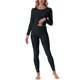 thumbnail image 2 of INSPIRE CHIC Conjuntos de Ropa Interior Térmica para Mujeres Camiseta de Manga Larga con Leggings Conjunto de Pijamas de Capa Base para Invierno Frío S Negro, 2 of 6
