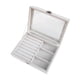 thumbnail image 5 of Caja De Joyería De Viaje Portátil, Ventana Transparente Para Pulseras, Anillos, Pendientes, 3 Rejillas, 5 of 5
