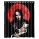 thumbnail image 1 of Cortina de ducha de Marilyn Manson, juego de cortina de baño con ganchos, tamaño 60 x 72 pulgadas, 1 of 3