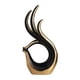 thumbnail image 3 of Estatua De Cerámica De Arte Abstracto Moderno, Novedad Para Centro De Mesa De Fiesta, Sala De Estar, Oro Negro, 3 of 5