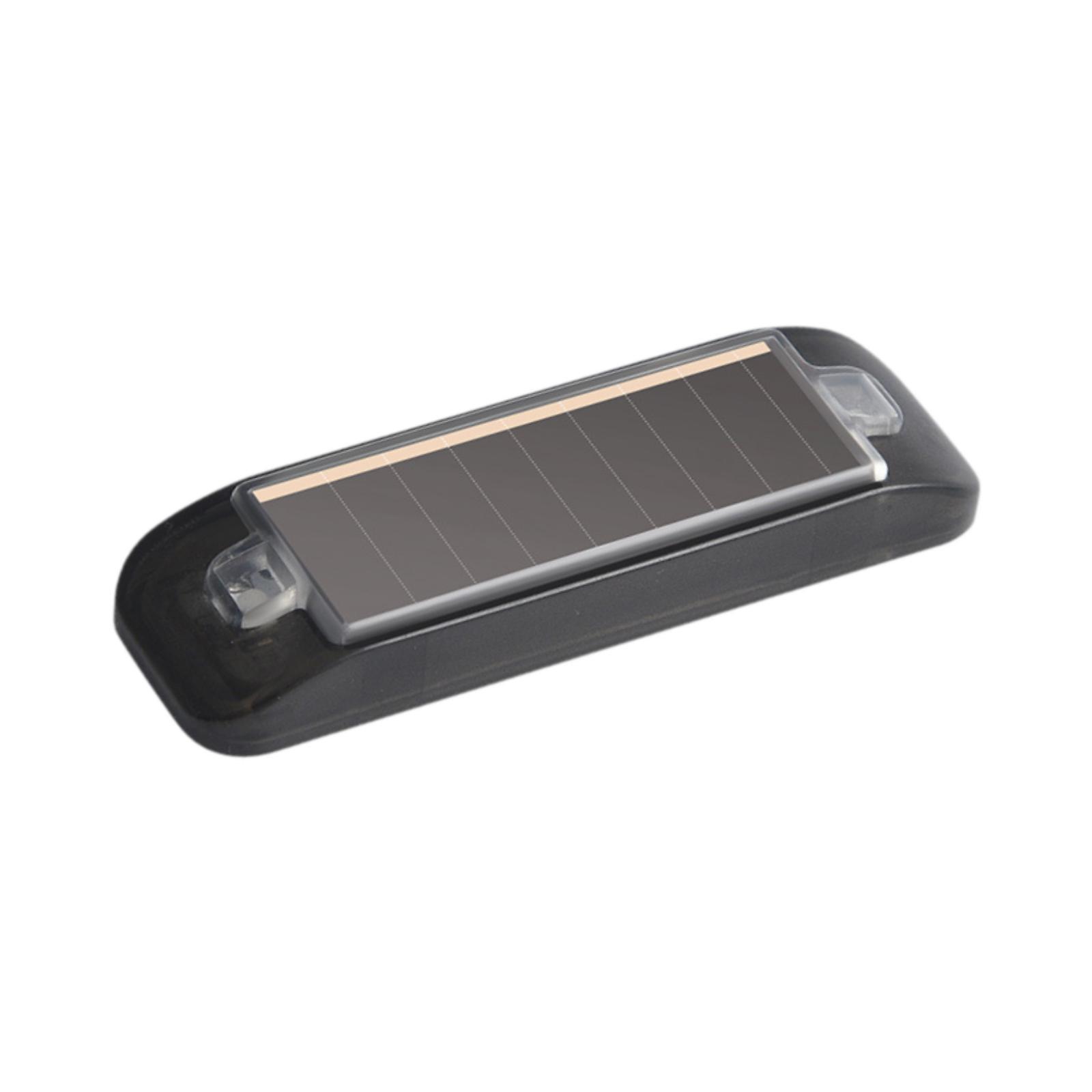 Magideal - Mini Luz Estroboscópica De Emergencia Solar, Lámpara De Advertencia Led De 2 X 0,6 Pulgadas, Luz De Señal Impermeable Para Conducción Nocturna De Vehí Luz Roja