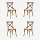 thumbnail image 1 of Pack 4 Sillas De Comedor Crossback Madera Natural, 1 of 7