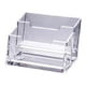 thumbnail image 3 of Organizador Transparente Para Tarjetas De Visita Para Escritorio, Oficina, Tarjeta De Nombre, 2 Rejillas, 3 of 5