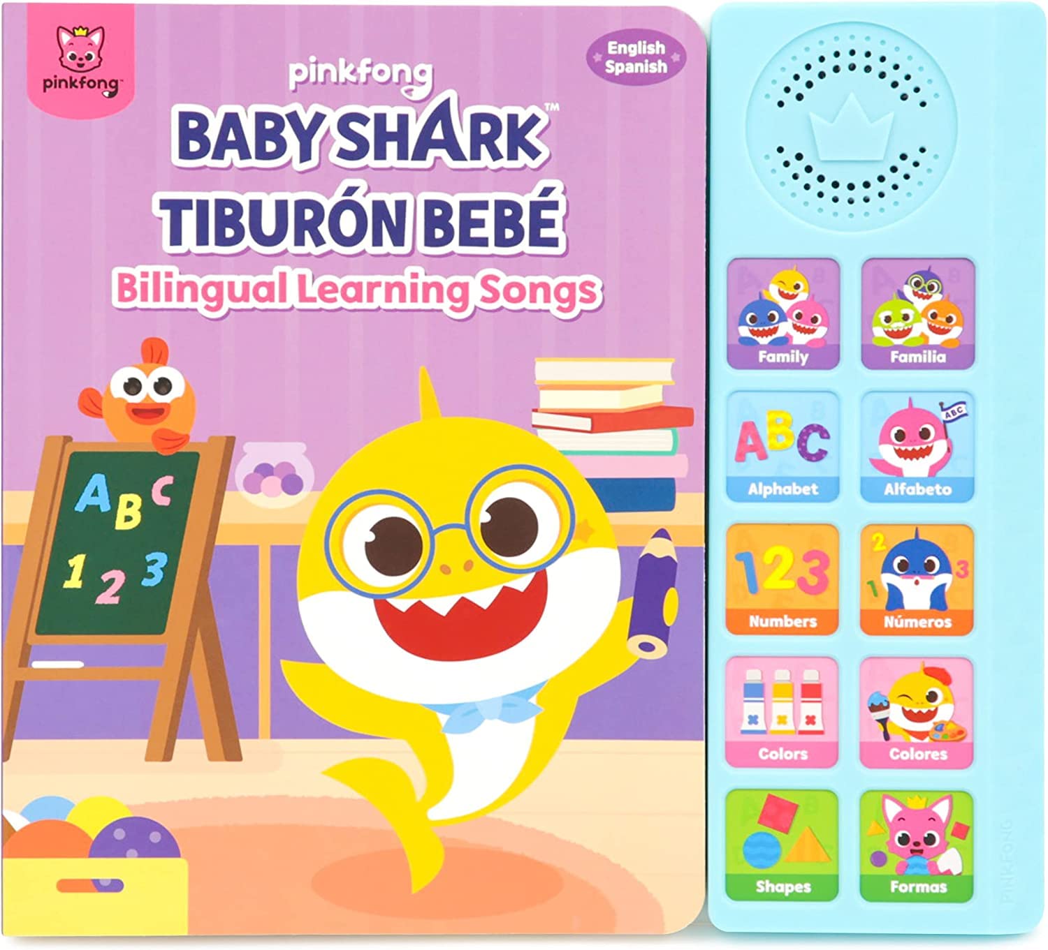 Libro De Sonido Pinkfong Baby Shark Bilingüe Inglés Español