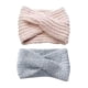 thumbnail image 2 of Paquete de 2 diademas tejidas cruzadas para mujer para clima frío, calentadores de orejas para invierno, 2 of 5