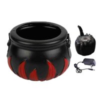 Magideal - Fuente De Agua Niebla Mister 12 Led Cambio De Color Witch Pot Decor, Humidificador De Aire Mist Maker Fogger Para Halloween, Patio, Fiesta, Estanque,