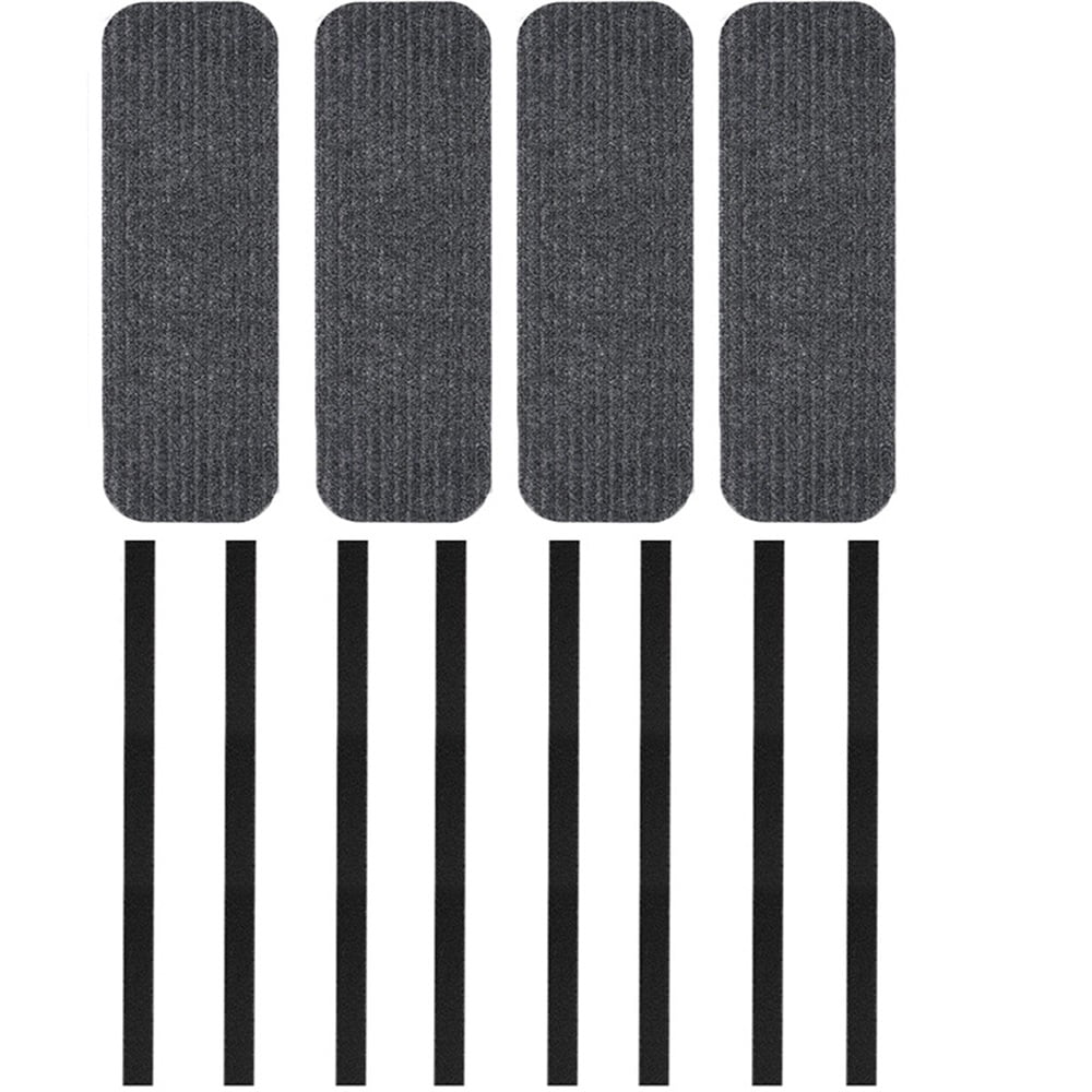 Xusx111 - Rv Paso Cubiertas 4 Pack 24 "ancho X 7.5" Profundo Camper Paso Cubiertas, Antideslizante Rv Escalera Treads Para Remolques De Viajes, Casa Móvil, Autocaravana (gris)