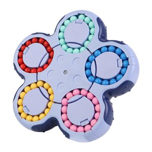 Bothyi - Frijol Cubo Giratorio Juguete Novedad Rompecabezas Para Año Nuevo Regalo Fiesta Favor Cumpleaños Azul