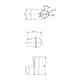 thumbnail image 2 of Soporte de Ducha ABS Cromo, 2 of 2