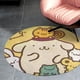 thumbnail image 4 of Pompompurin Alfombra Redonda de Felpa Coral, Antideslizante, No Desprende Pelusas, Lavable y Duradera para Salón, Dormitorio y Habitación de Niños 60cm, 4 of 6