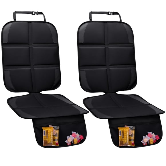 Protector de asiento para auto NEWFOM, paquete de 2, 46 x 118 cm, impermeable, negro