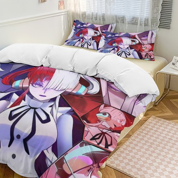Uta Bed Duvet Cover Funny Anime Cartoon Bedding Sets Lightweight 3 Piece Comforter Sets