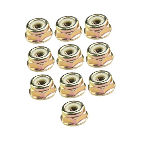 Magideal - 10 Tuercas Roscadas Para Cortacésped, X 1,25, Desbrozadora, Caja De Cambios Portátil Universal, Fácil Instalación, Tuercas Para Recortadora, Pieza