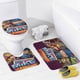 thumbnail image 4 of Mike el caballero-theme 4-Piece Shower Curtain Set with Rugs, Waterproof Bathroom Decor Set Includes Bath Mat, U-Shaped Rug, Toilet Lid Cover and Curtain with Hooks, 4 of 6