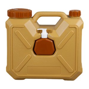 Ioensy - Contenedor De Agua Con Grifo, Cubo, Tanque De Agua Para Pesca, Mochilero, Picnic, 12 L, Amarillo