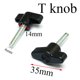 thumbnail image 4 of Kit de tornillos de mariposa Pro Bamboo Kitchen M6x30, negro, de plástico, cabeza en T, 4 of 5