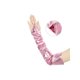 thumbnail image 3 of INSPIRE CHIC Guantes sin dedos metálicos brillantes para mujer con calentadores de brazos con bucle para dedos para fiesta disco talla única rosa, 3 of 6