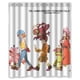 thumbnail image 1 of Cortina de ducha Digimon Adventure, juego de cortina de baño con ganchos, tamaño 60 x 72 pulgadas, 1 of 3