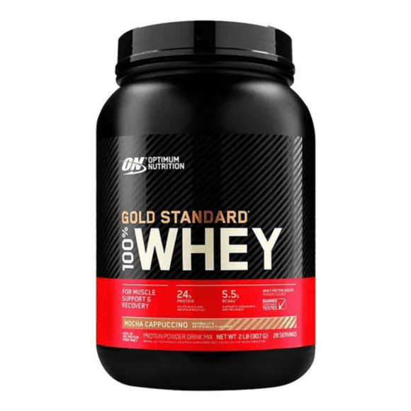 Optimum Nutrition Proteína en Polvo Sabor Mocha Cappuccino 900g - Suplemento de Alta Calidad para Recuperación Muscular