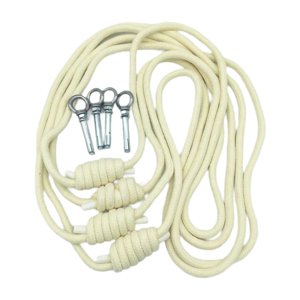 Ioensy - 4 Piezas De Cuerda De Pared Para Yoga, Cuerda De Pared Auxiliar Para Entrenamiento De Yoga, Para Deportes, Pilates, Color Beige