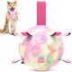 thumbnail image 1 of Pelota de fútbol QDAN Dog Toy con correas para perros pequeños de tira y afloja, 1 of 3