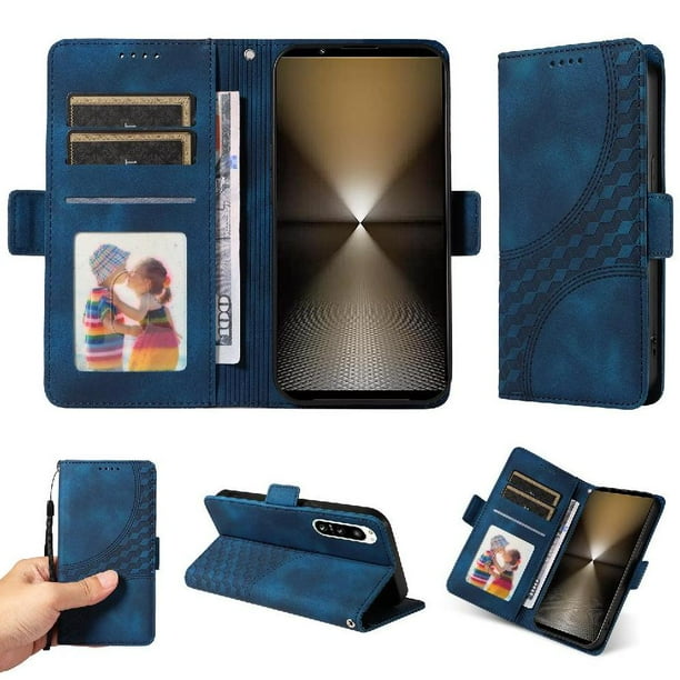 Carcasa FOXDOCK Sony Xperia 5 IV de cuero PU, diseño acolchado clásico, protección contra caídas y rayones